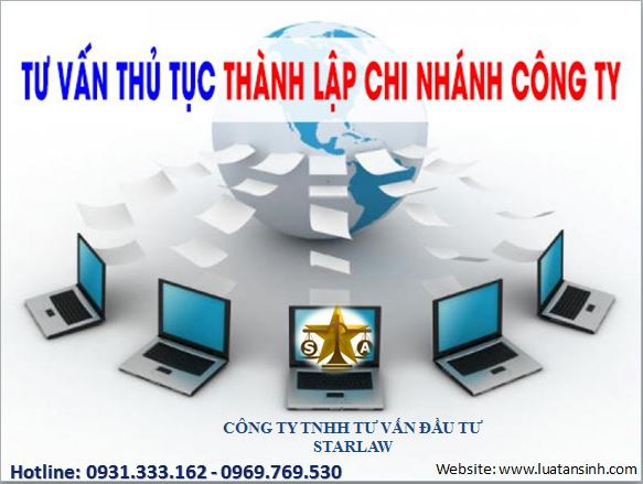 THÀNH LẬP CHI NHÁNH, VĂN PHÒNG ĐẠI DIỆN